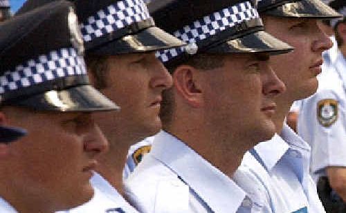 A thin blue line: Police recruits at the Attestation Parade at the NSW Police College, Goulburn. A thin blue line: Police recruits at the Attestation Parade at the NSW Police College, Goulburn.